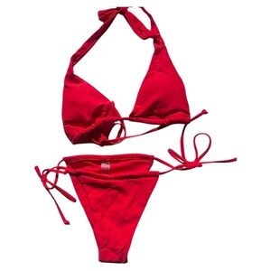 SHEIN Bold Red Bikini